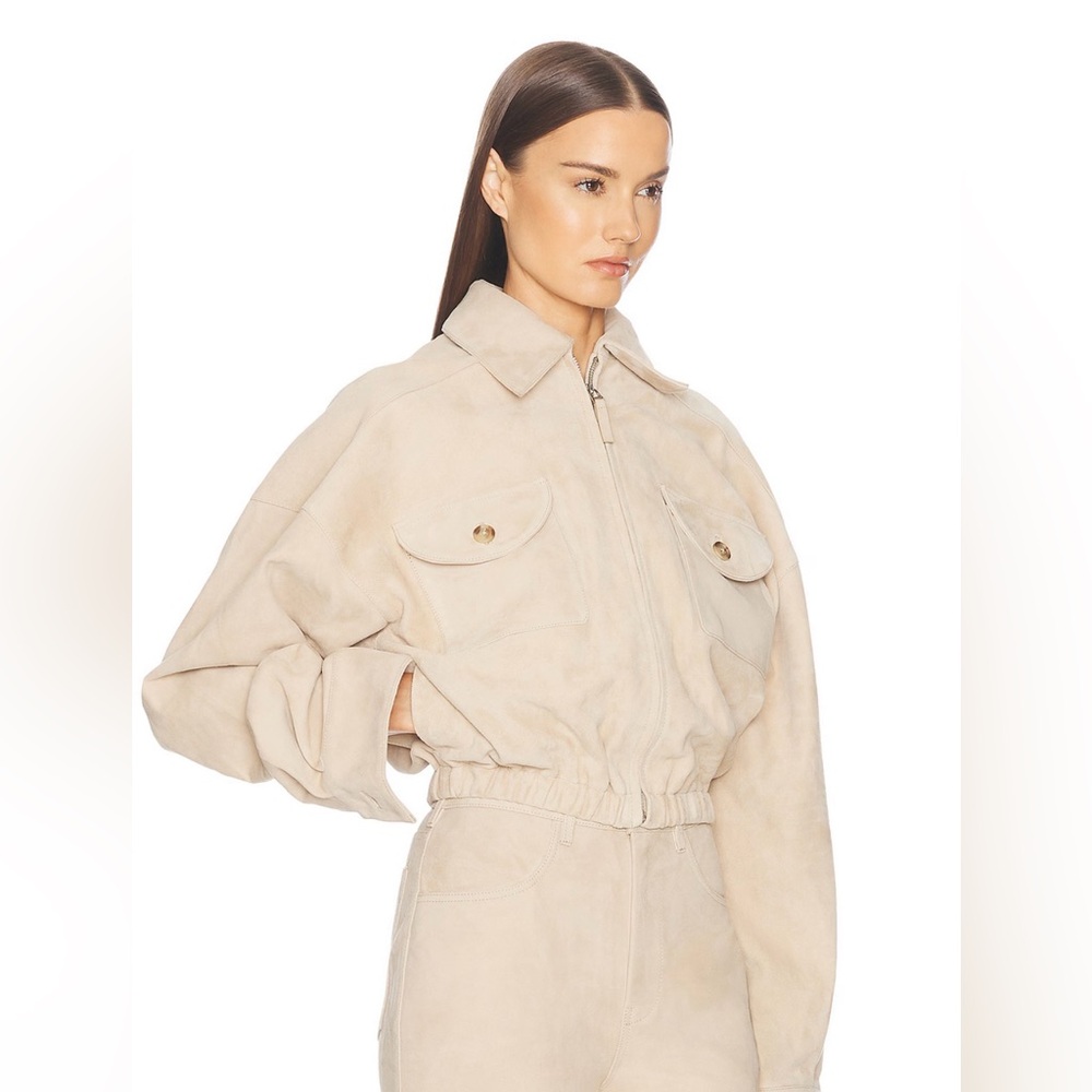Helsa Suede Bomber Jacket - Picture 9 of 10